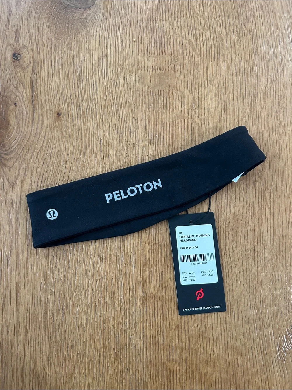 Peloton Black Performance Training Headband